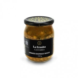 la ermita cantabria garbanzos con espinacas y bacalao