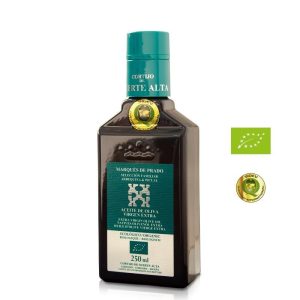 marqués de prado selección familia arbequina y picual aceite de oliva virgen extra ecológico 250ml