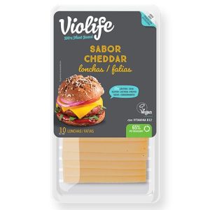 lonchas con sabor a cheddar