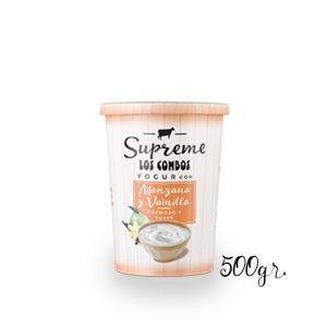 supreme yogur con manzana y vainilla cremoso y suave