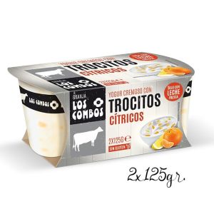 yogur cremoso con trocitos cítrico