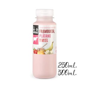 yogur semidesnatado plátano, frambuesa y miel