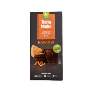 chocolate ecolÓgico negro 70% con naranja 100g tierra madre