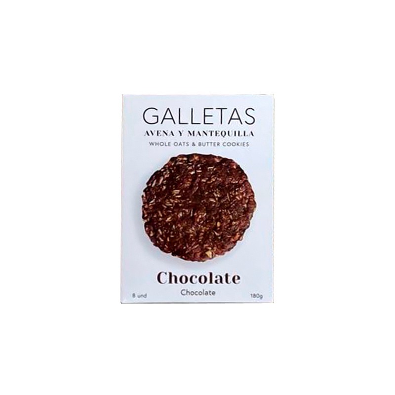 galletas avena chocolate 8u 180g galletas avena chocolate 8u 180g
