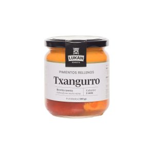 pimientos rellenos de txangurro lukan